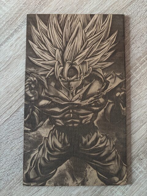 Super Saiyan LVL MAX – Gravure Bois